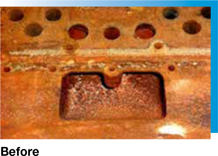 Metal part before Gardacid N 4480 use